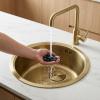Pure.Sink Rondo Gold Round Sink – Under-mount, Under-counter, and Over-mount, 37 cm RD375-Gold